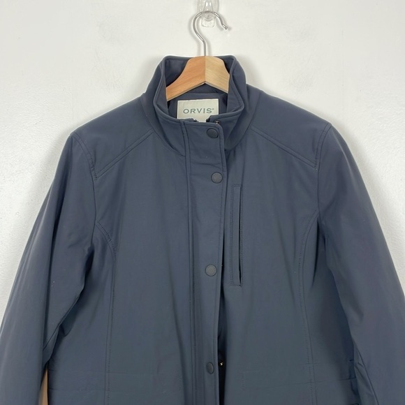 Orvis Thermore Insulated Womens L Jacket Drawstring Waist 5 Zip Pockets Zip Snap - Picture 3 of 13